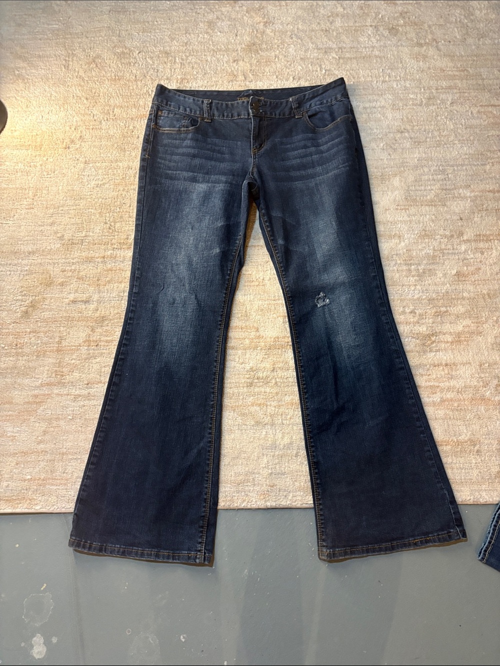 Maurices Deep Indigo Flare Jeans